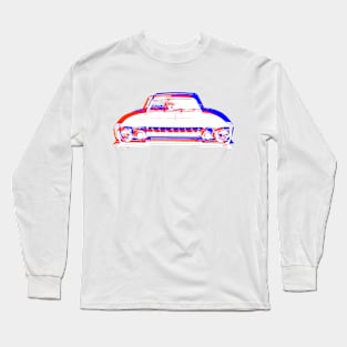 Reliant Scimitar 1970s British classic car monoblock red white blue Long Sleeve T-Shirt